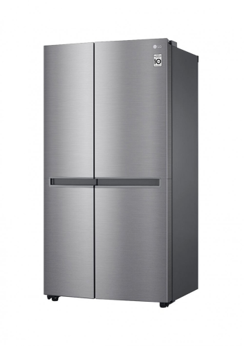 ثلاجة ال جي دولابي 22.8 قدم فضي بلاتيني