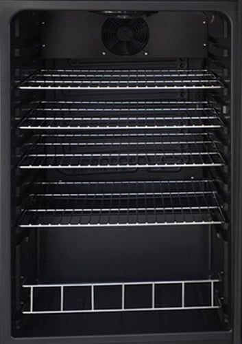 ثلاجة عرض زترست 4.59 قدم ، 130لتر، باب زجاج - أسود