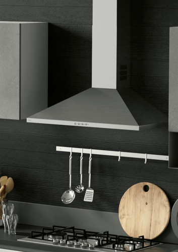 شفاط هرمي جليم غاز بلت ان 90سم، قوة الشفط 420م3/سا...