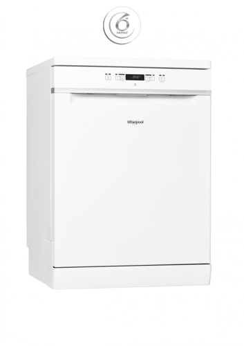 غسالة صحون ويرلبول 8 برامج، 2 رف، 14طقم، الحاسة 6...