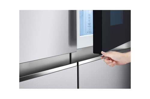 ثلاجة ال جي دولابي 28 قدم 796 لتر فضي