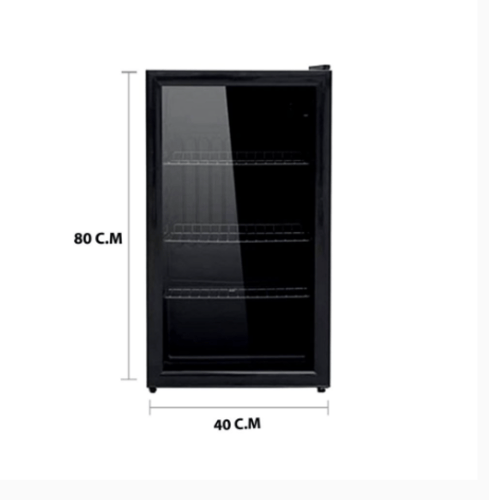 ثلاجة ميني بار ستار هوم 73 لتر زجاج اسود