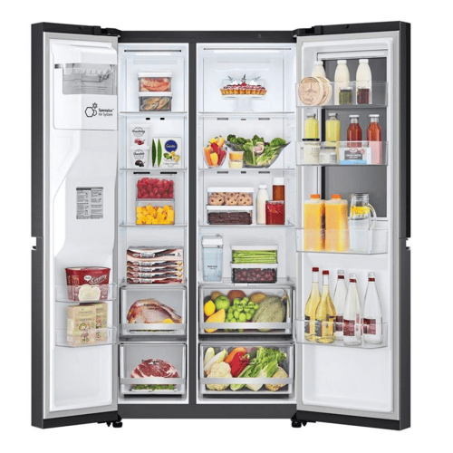 ثلاجة ال جي دولابي 26.7 قدم بلاتيني