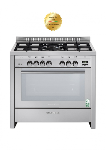 فرن جليم غاز 60*100، (5) عيون غاز، مروحة، مقلاة هو...