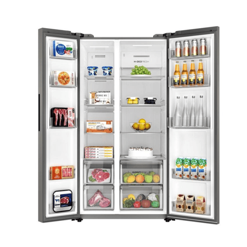 ثلاجة هاير دولابي بابين 21.2 قدم، 600 لتر، انفرتر،...