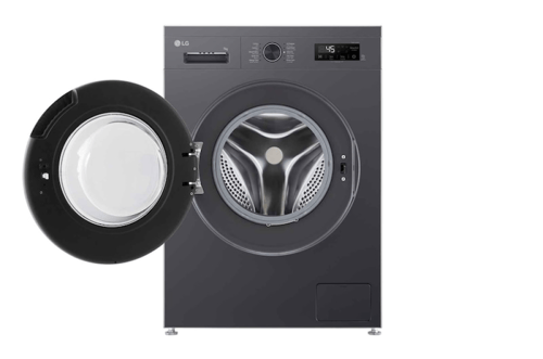 غسالة ال جي اتوماتيك 7 كجم بخار، اسود