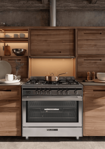 فرن جليم غاز 60*90، (5) عيون غاز، مروحة، مقلاة هوا...