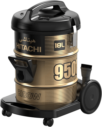 مكنسة هيتاشي برميل 18 لتر 2100 واط اسود F