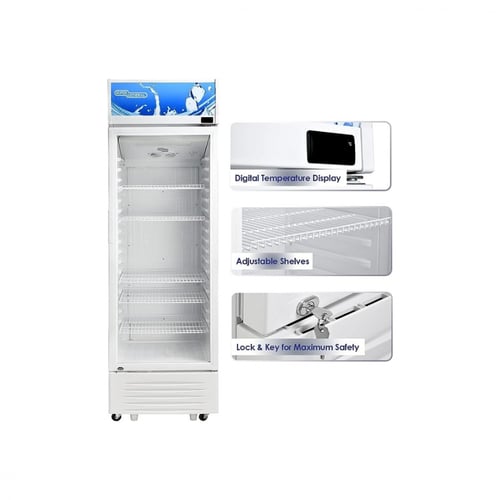 ثلاجة عرض سوبر جنرال 12 قدم 338 لتر