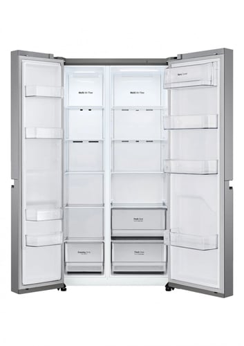 ثلاجة ال جي دولابي 22.8 قدم فضي بلاتيني