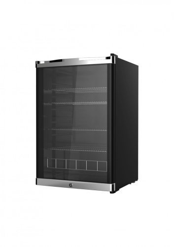 ثلاجة عرض زترست 4.59 قدم ، 130لتر، باب زجاج - أسود