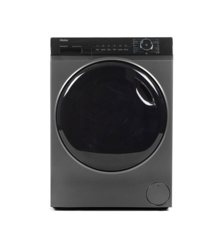غسالة هاير امامي 8 كجم تجفيف 75% انفرتر فضي
