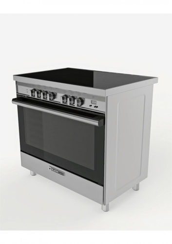 مطبخ جليم غاز (كهرباء) 60*90، 5شعلات سيراميك ستيل