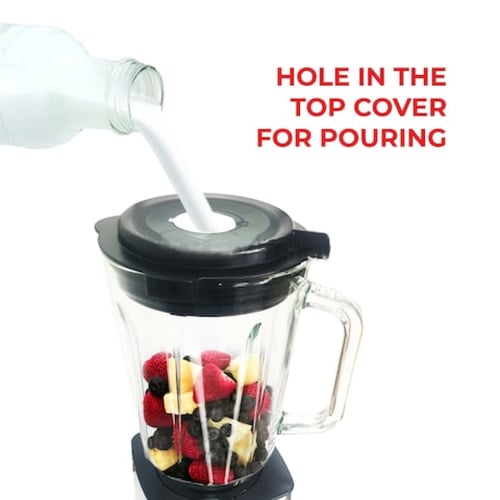 مولر كيتشن خلاط كهربائي، 5 سرعات، وعاء زجاجي سعة 1...