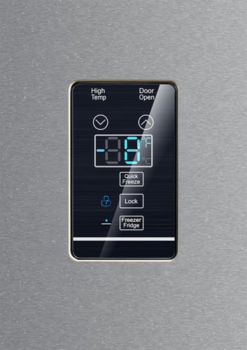 ثلاجة زترست 21 قدم رأسي ستيل