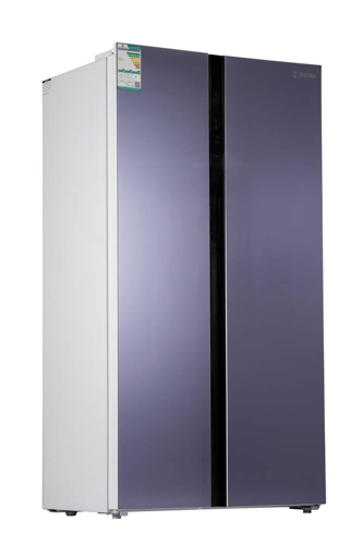 ثلاجة الزاهد 17.2 قدم دولابي بنفسجي معدن