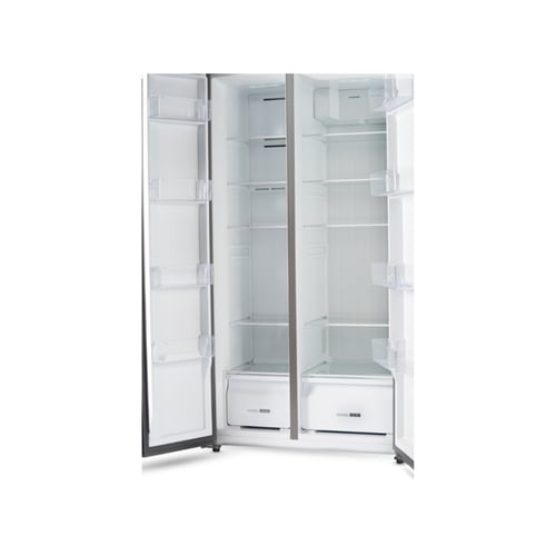 ثلاجة الزاهد 17.2 قدم دولابي زجاج اسود