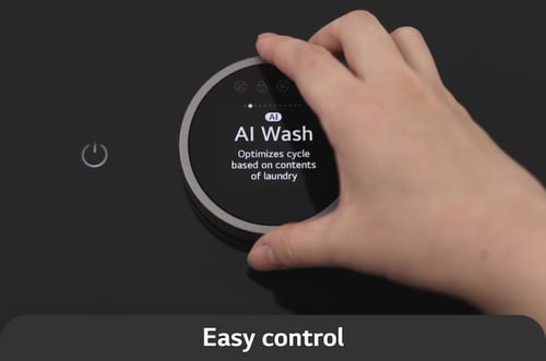 غسالة ال جي اتوماتيك علوية 24 ك اسود استيل