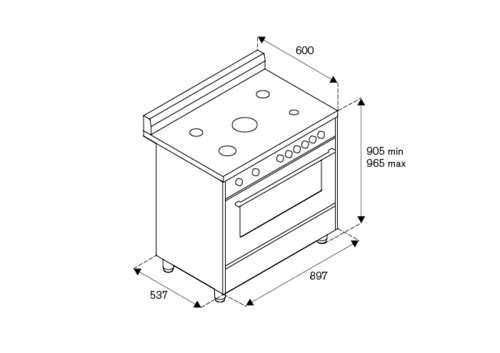 مطبخ لاجرمنيا 60*90 ايطالي مروحتين