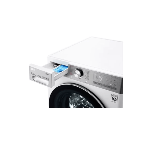 غسالة ال جي تعبئة امامية 12 كجم، تجفيف 8 كجم
