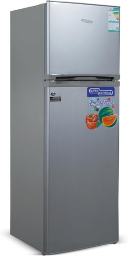 ثلاجة سوبر جنرال 8.9 قدم، 252 لتر، فضي