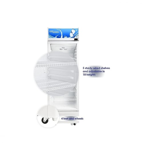 ثلاجة عرض سوبر جنرال 12 قدم 338 لتر