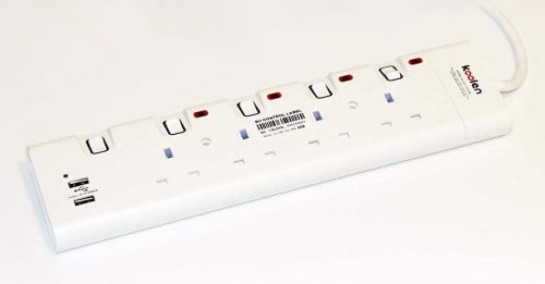 توصيلة كهربة 4 مخرج 5 متر USB