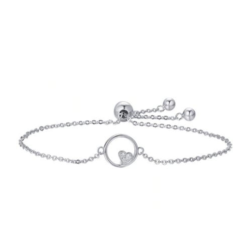 اسوارة راقية على شكل قلب من الفضة الاسترليني عيار...