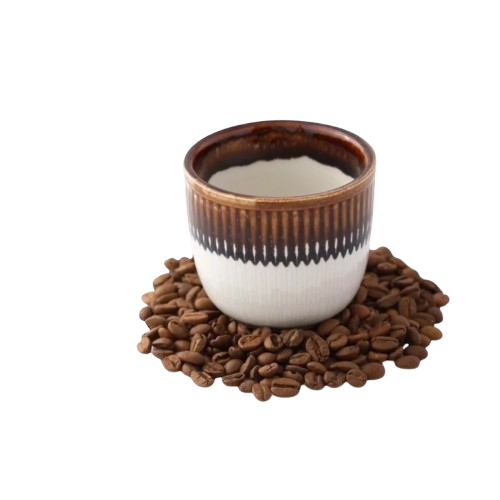 كوب سيراميك مخطط