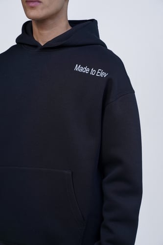 هودي - MADE TO ELEV - أسود