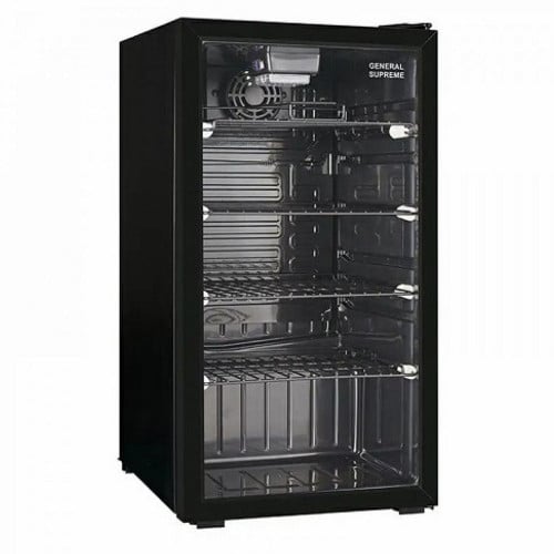 ثلاجة عرض جنرال سوبريم 92 لتر اسود GS132