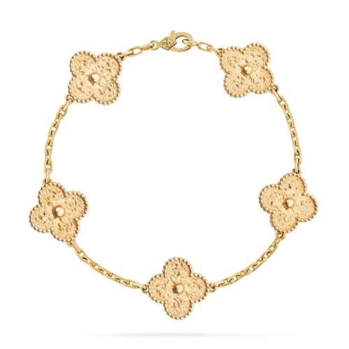 Vintage alhambra bracelet, 5 motifs