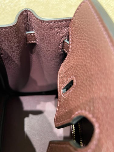 Birkin 25, togo rouge sellier