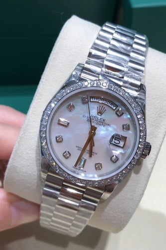 رولكس فولاذ وألماس vvs مقاس ٣٦ مم