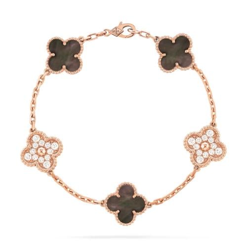 Vintage alhambra bracelet, 5 motifs