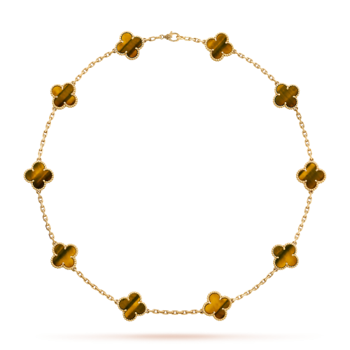 Vintage alhambra necklace, 10 motifs