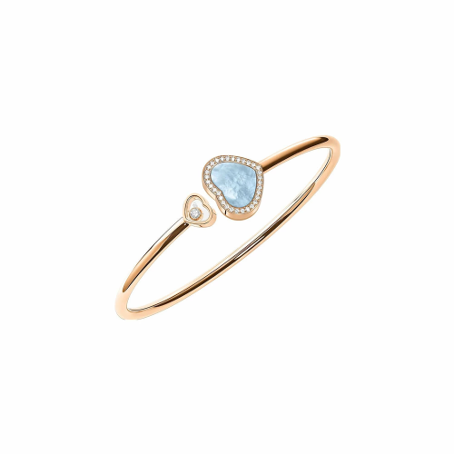 chopard happy hearts bangle بخيارات لون الحجر