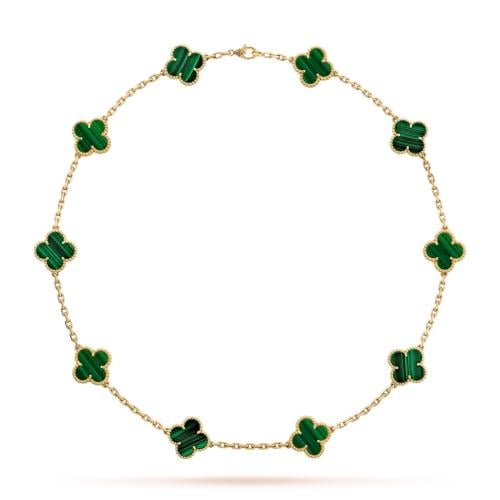 Vintage alhambra necklace, 10 motifs