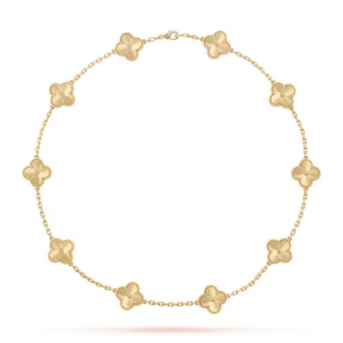 Vintage alhambra necklace, 10 motifs