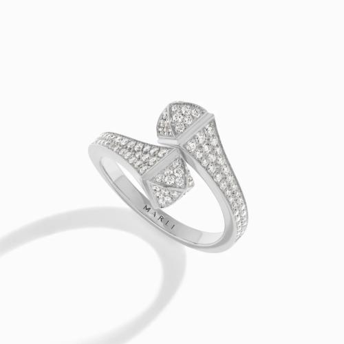 Cleo full diamond midi ring