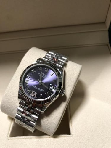 رولكس ديت جست فل ستيل ارقام رومانيه الماس مقاس 31m...