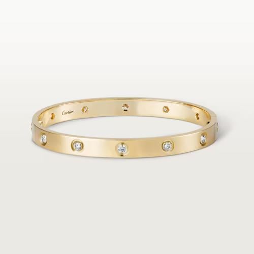 Love bracelet, 10 diamonds