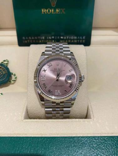 رولكس ديت جست فولاذ وألماس مقاس ٣٦ مم