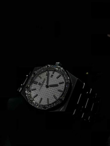 اوديمار بياجيه رويال اوك فل ستينلس ستيل والماس VVS...