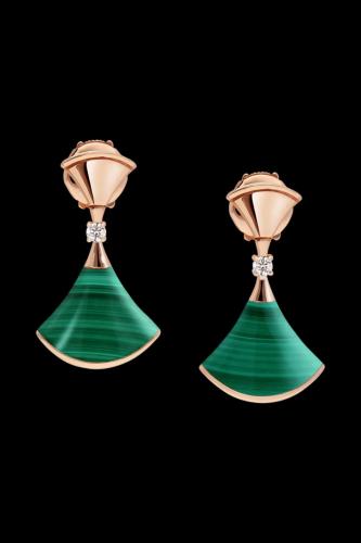 حلق بولقاري ملاكيت والماس روز قولد