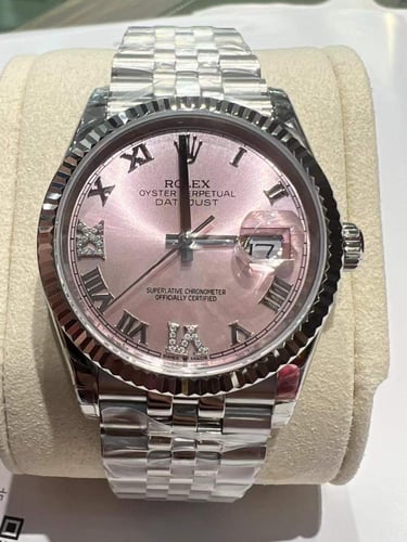 رولكس ديت جست فولاذ وألماس مقاس ٣٦ مم
