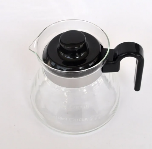 جوت - وعاء زجاجي بغطاء 350مل Coffee Server Standar...