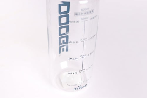 زجاجة مياه بلاستيكية ابيض حليبي 480مل