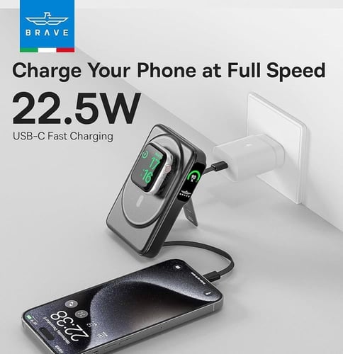 باور بانك 10000 امبير - BRAVE