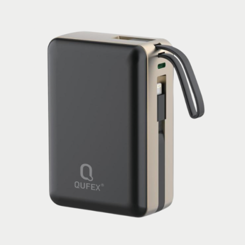 باور بانك كيوفيكس 10K MAH+ كابلات مدمجة